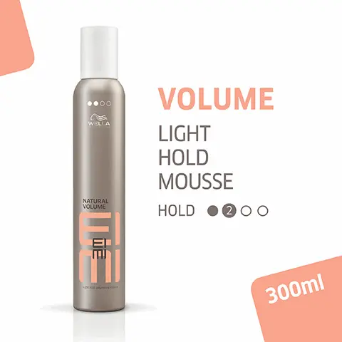 Image 1, WELLA NATURAL VOLUME VOLUME LIGHT HOLD MOUSSE HOLD 20 300ml Image 2, VOLUMISED HAIRSTYLE WITH LIGHT HOLD Image 3, WELLA NATURAL VOLUME ME LIGHT AND NATURAL SUPPORT FOR VOLUME BOOST Image 4, WELLA NATURAL VOLUME ШЕ FRUITY ORCHARD SCENT Image 5, partner recommendation sold separately Image 6, WELLA 48 WELLA 000 WELLA WELLA ROOT •.00 SHOOT Coo WELLA ORY WELLA WELLA VE WELLA STRONG MISTYME PEARL STYLER 品 唱 DISCOVER OTHER PRODUCTS