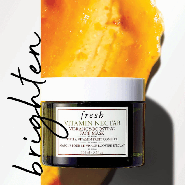 Image 1, brighten. Image 2, 97% said their dull*, tired skin was awakened *Clinical assessment, 29 subjects, 4 weeks. Image 3, ingredients and their benefits. Image 4, the texture. Image 5, the scent. Image 6, customer review