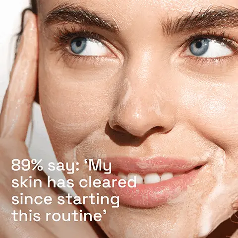 89% say my skin has cleared since starting this routine. 96% say my skin complexion is visibly improved. Tough on breakouts, gentle on sesitive skin. All formulated with Salicylic Acid to help reduce breakouts. Dermatologically tested, fragrance-free and won't clog pores. Dermatologist Recommended sensitive skin. 3 step routine for blemish-prone sensitive skin. Step 1 cleanse, Step 2 target. Step 3 moisturise. Clarifying blemish cream-cleanser. Triple-action blemish serum. Mattifying blemish moisturiser. 5 signs skin sensitivity. Defends against dryness, irritation, roughness, tightness, weakened skin barrier.