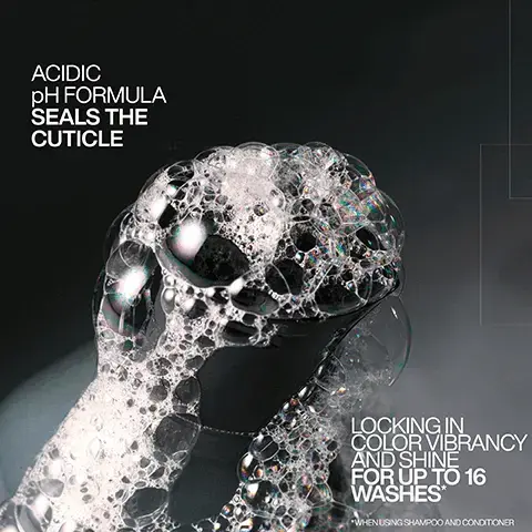 ACIDIC pH FORMULA SEALS THE CUTICLE LOCKING IN COLOR VIBRANCY AND SHINE FOR UP TO 16 WASHES WHEN USING SHAMPOO AND CONDITIONER Image 2, SEALS THE CUTICLE TO LOCK IN +76% GLOSSIER SHINE* 25-45 REDKEN dic or gloss 5-MINUTE RINSE-OFF TREATMENT REDKEN acidic color gloss pH-BALANCING FORMULA "BASED ON CONSUMER TEST ACIDIC COLOR CLOGS SYSTEM OF SHAMPOO, TREATMENT AND LEAVE IN 3.5-4.5 REDKEN color gloss Image 3, HOW TO USE ACIDIC COLOR GLOSS 1. SHAMPOO & RINSE. 2. APPLY TREATMENT TO TOWEL-DRIED HAIR FROM MID-LENGTHS TO REDKEN acidic color gloss ENDS* MINUTES. LEAVE ON FOR 5 PH ADVANCED RINSE. 35-4.5 TECHNOLOGY 3. APPLY CONDITIONER FROM MID-LENGTHS TO ENDS TO LOCK IN MOISTURE. RINSE. 4. SPRAY LEAVE-IN LIBERALLY TO DAMP HAIR, THEN STYLE. Image 4, PROFESSIONAL APPLICATION ADVICE Recommended for glosses, toners and permanent color services. Not recommended for REDKEN use after vivid STH AVENUE NYC semi-permanent, or temporary color. After shampooing, apply to towel-dried hair. Leave on for 5 minutes. Do not rinse. acidic color gloss activeted gloss gloss tr :0 It is recommended to wear suitable disposable gloves. COMPLEX pH ADVANCED PH TECHNOLOGY 3.5-4.5 81 237 me :0 Leave on for 5 minutes, then rinse. Follow with conditioner to lock in moisture. Image 5, BEFORE AFTER BOOST COLOR VIBRANCY FOR UP TO 16 WASHES USING ACIDIC COLOR GLOSS SHAMPOO & CONDITIONER Image 6, BEFORE: DULL HAIR CAUSED BY HEAT & BUILD UP pH-BALANCED HAIR FOR VIBRANT COLOR, SMOOTHNESS & GLOSSY SHINE Image 7, REDKEN REDKEN REDKEN REDKEN 1 2 3 4 CLEANSE GLOSS CONDITION LEAVE-IN & PROTECT image 8, glass like shine for up to 3 days. before and after. look ceeatedusing redken SEQ (redken salon only service) and acidic color gloss. consumer test using acidic colour gloss system. image 9, customer review = extra step i didn't know i needed. this is a game changer in my hair care routine. my hair felt smoother and frizz was dramatically reduced. i love how shiny and glossy my head feels after using this treatment. recievfed the product to try from marie claire beauty drawer, feb 2024.