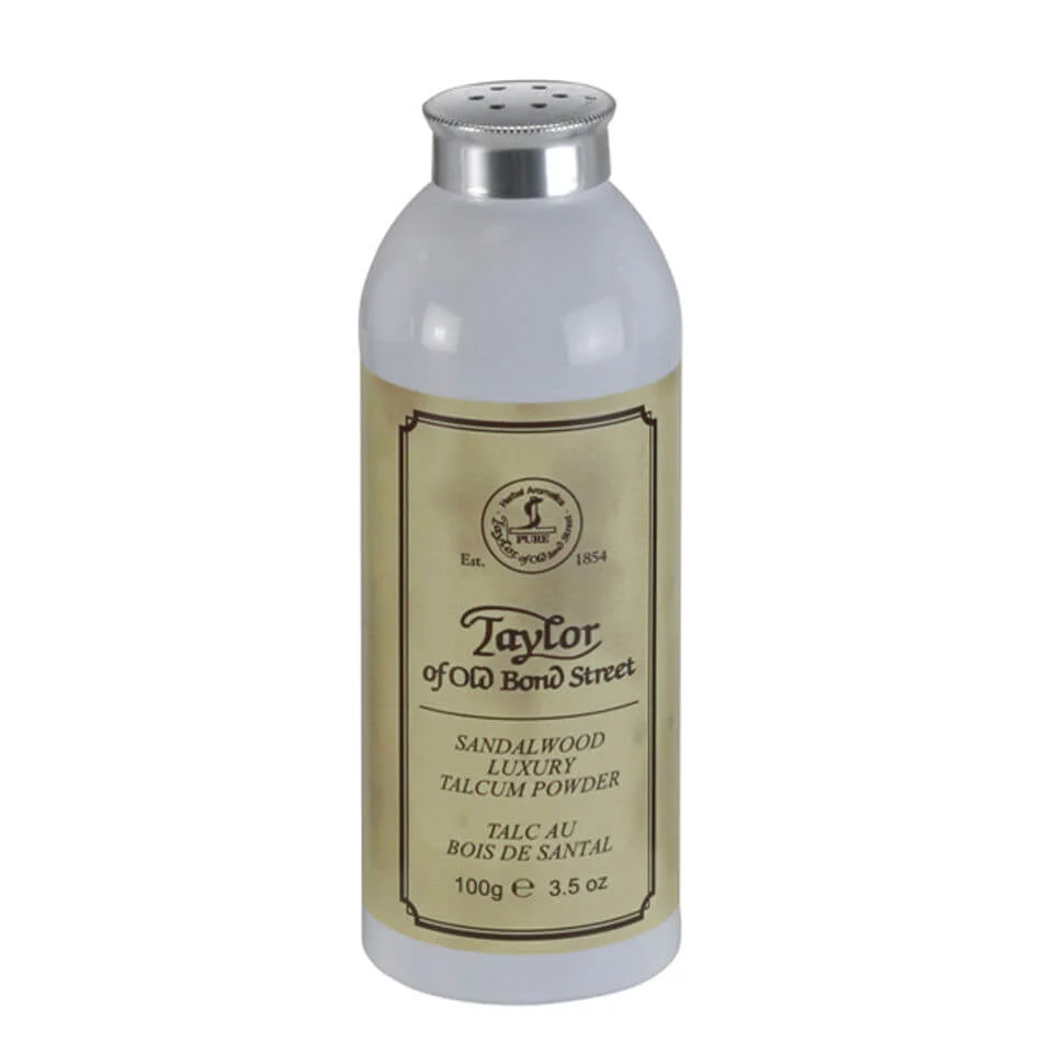 Taylor of Old Bond Street Sandalwood Talcum Powder (100g) Afbeelding 1