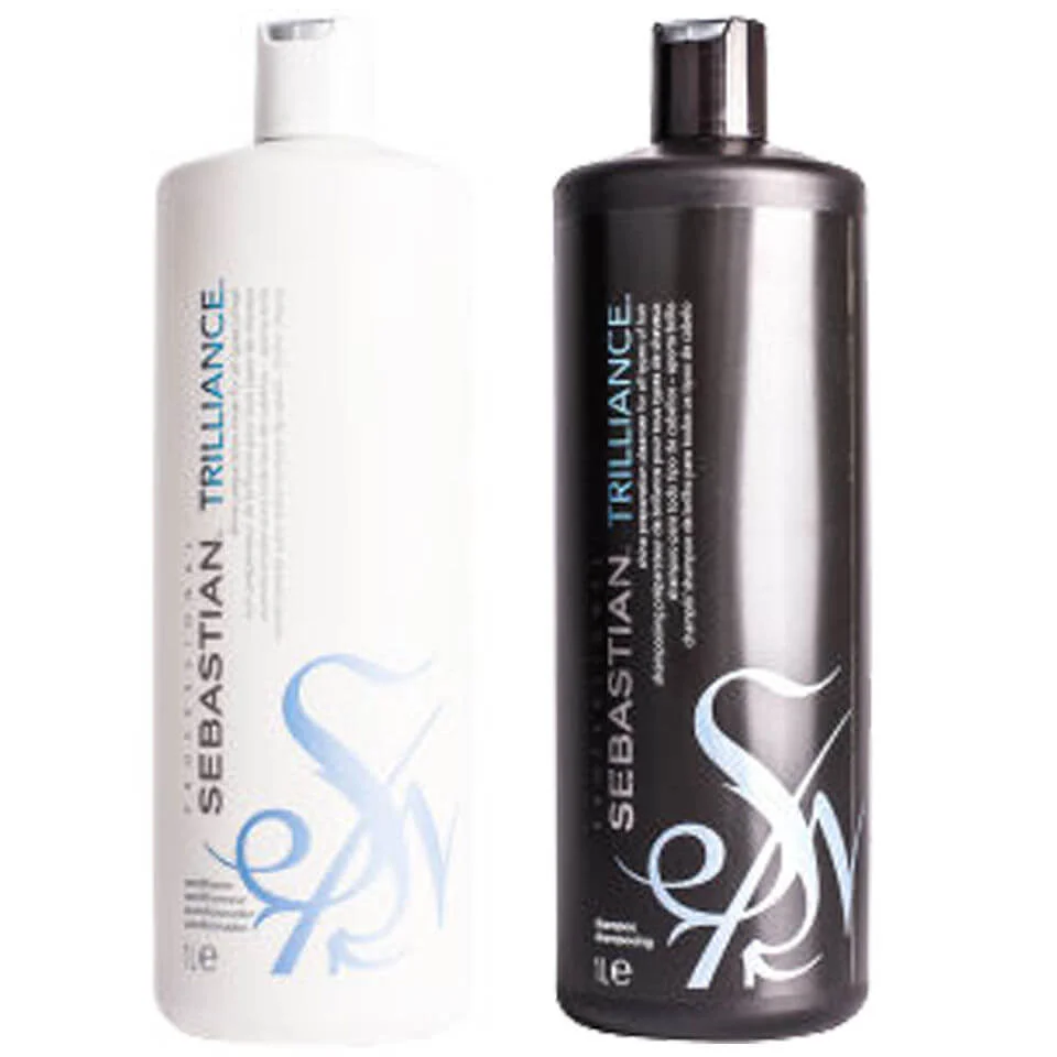 Sebastian Professional Trilliance Shampoo and Conditioner (2 x 1000ml) Afbeelding 1