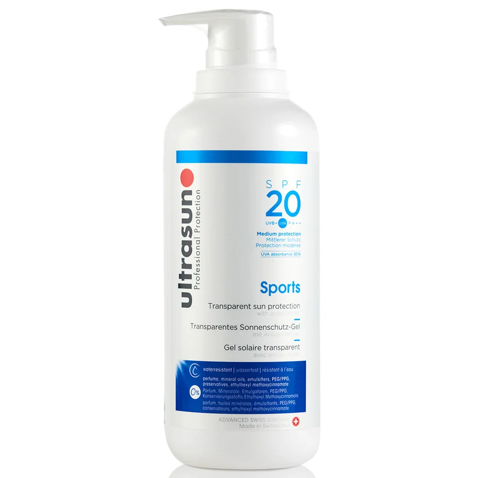 Ultrasun 20 SPF Sportgel (400 ml) Afbeelding 1