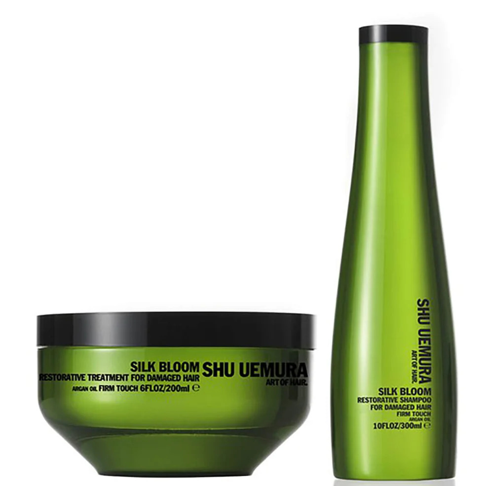 Shu Uemura Art of Hair Silk Bloom Shampoo (300ml) and Treatment (200ml) Afbeelding 1
