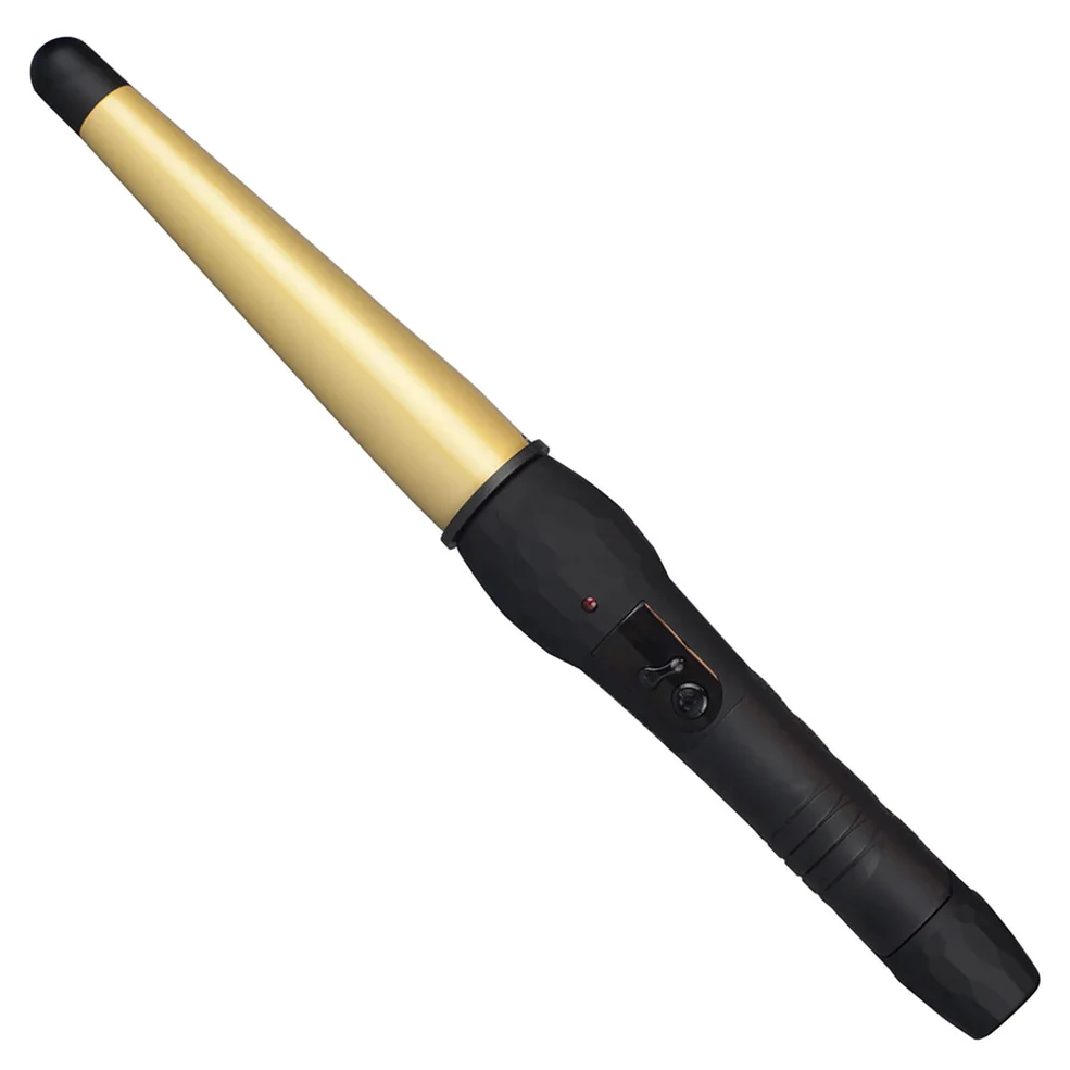 Silver Bullet Large Ceramic Conical Curling Iron - Gold Afbeelding 1
