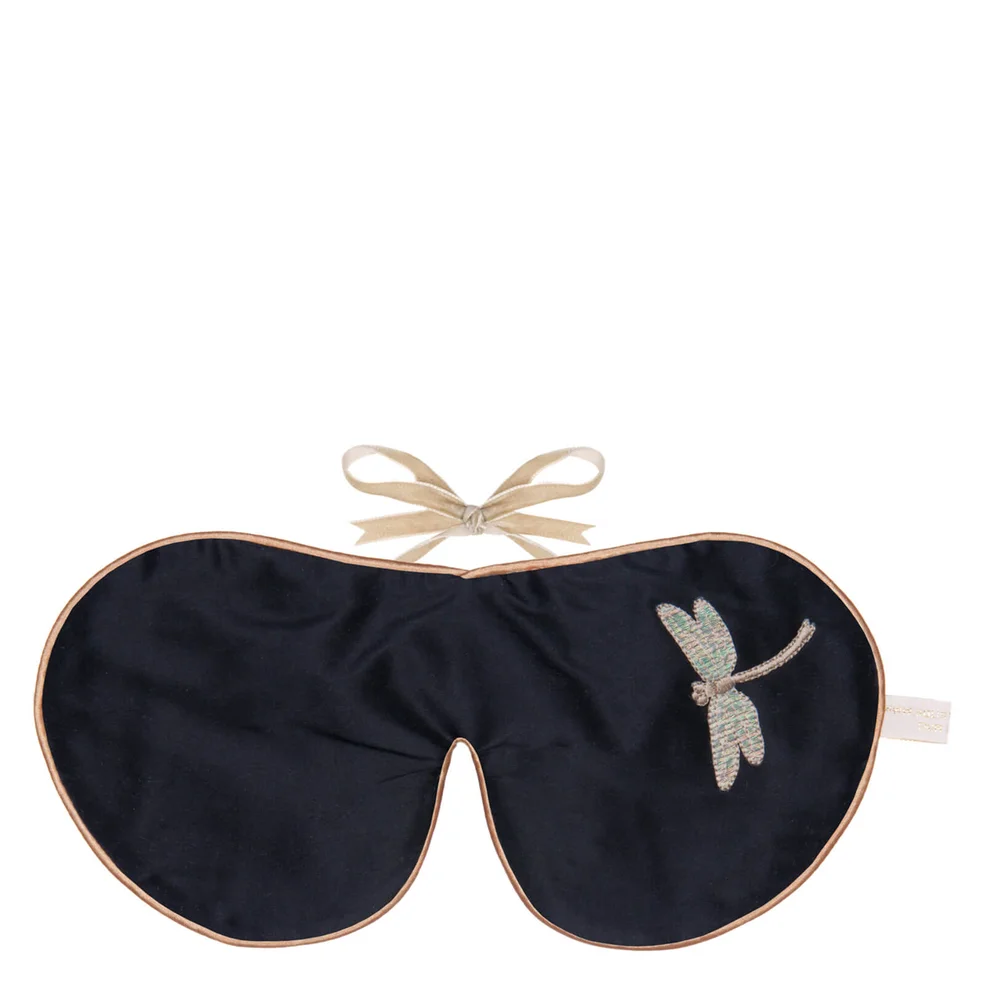 Holistic Silk Eye Mask Slipper Gift Set - Black - S Afbeelding 1
