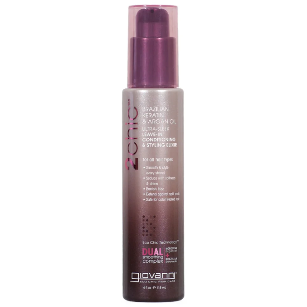 Giovanni Ultra-Sleek Leave In Conditioner & Styling Elixir 118ml Afbeelding 1