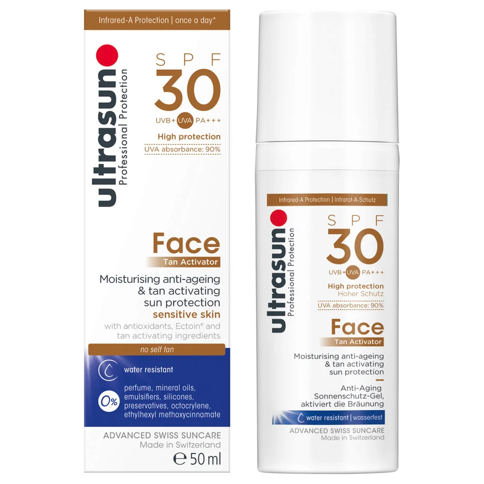 Ultrasun Tan Activator for Face SPF30 50ml Afbeelding 1
