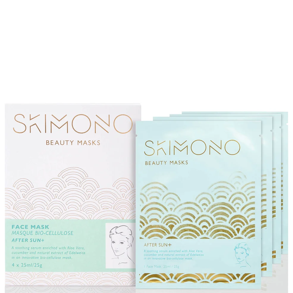 Skimono Beauty Face Mask for After Sun 4 x 25ml Afbeelding 1