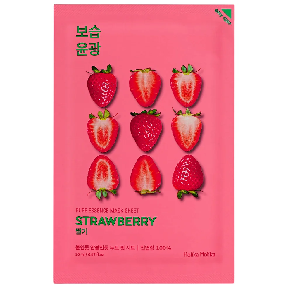 Holika Holika Pure Essence Mask Sheet - Strawberry Afbeelding 1