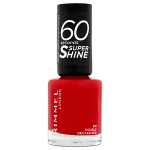 Rimmel 60 Seconds Super Shine Nail Polish 8ml (Various Shades) - Shade Double Decker Red