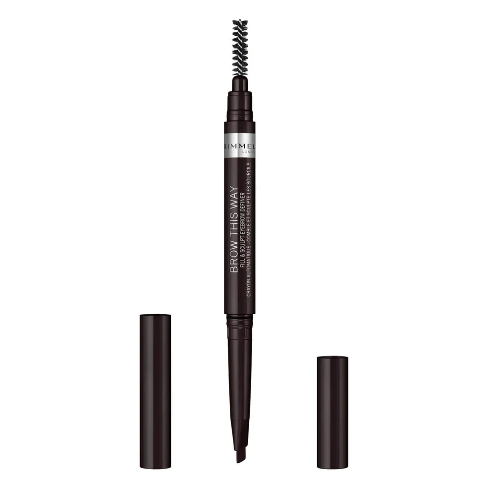 Rimmel Brow This Way Fill and Sculpt Eyebrow Definer 0.4g (Various Shades) Afbeelding 1