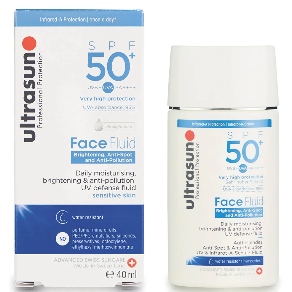 Ultrasun SPF 50+ Gezichtsvloeistof Tegen Vervuiling 40 ml Afbeelding 1