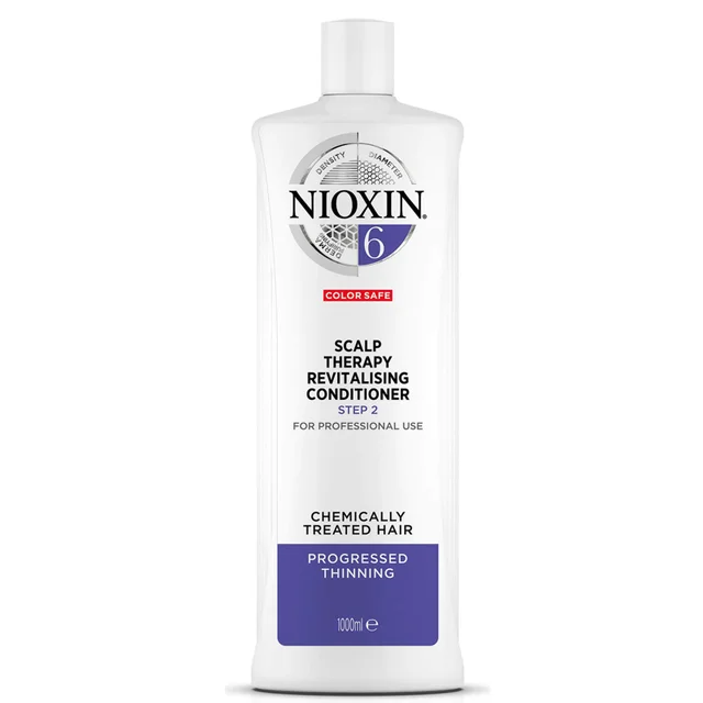 NIOXIN 3-Delig System 6 Hoofdhuid Revitaliserende Conditioner voor Chemisch Behandeld en Gevorderd Dunner Wordend Haar 1000 ml