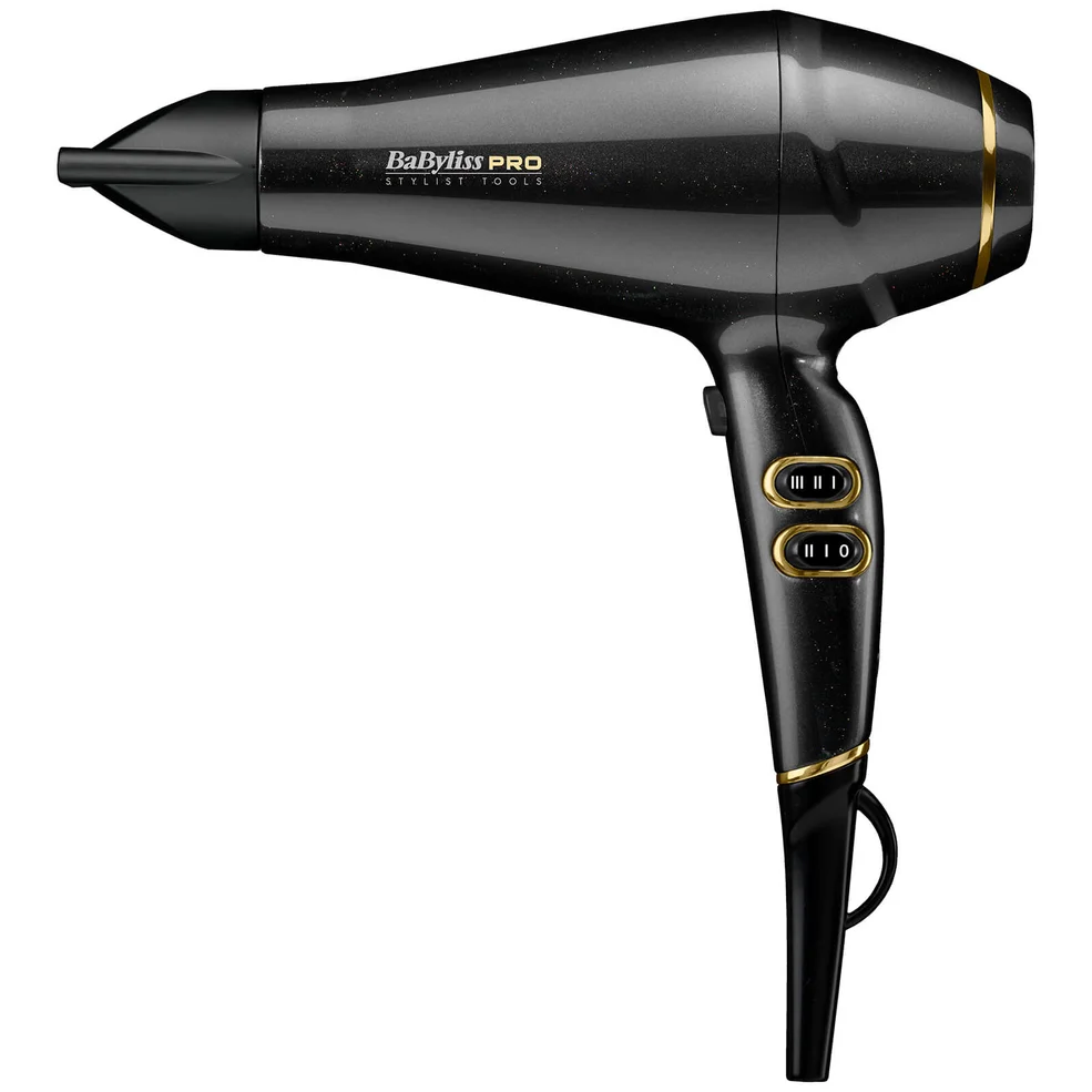BaByliss PRO Keratin Lustre Hair Dryer - Black Shimmer Afbeelding 1