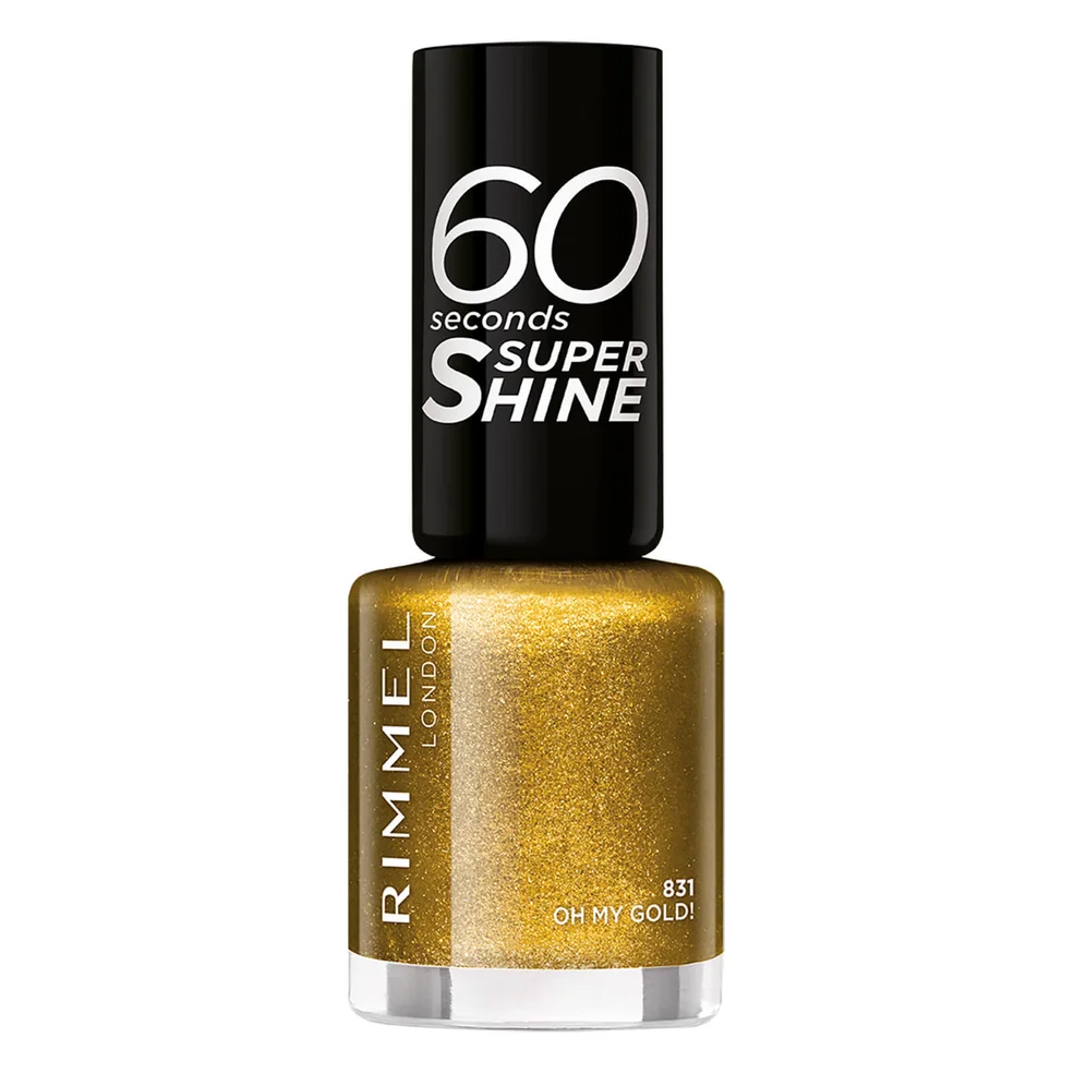 Rimmel 60 Seconds Glitter Nagellak Oh My Gold Afbeelding 1