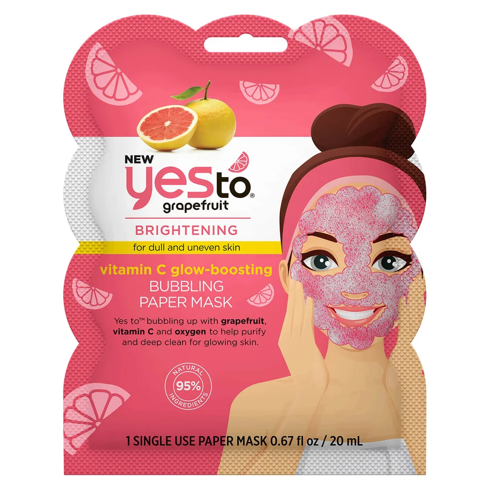 yes to Grapefruit Bubbling Mask Afbeelding 1