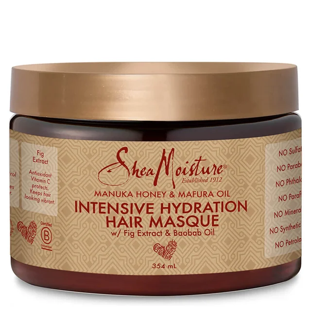 Shea Moisture Manuka-Honing en Mafura-Olie Intensief Hydraterend Haarmasker 354ml