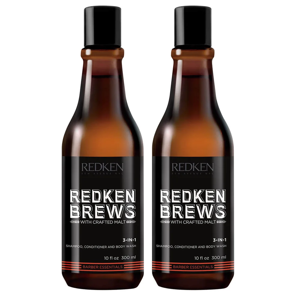 Redken Brews Men's 3 in 1 Shampoo Duo Afbeelding 1