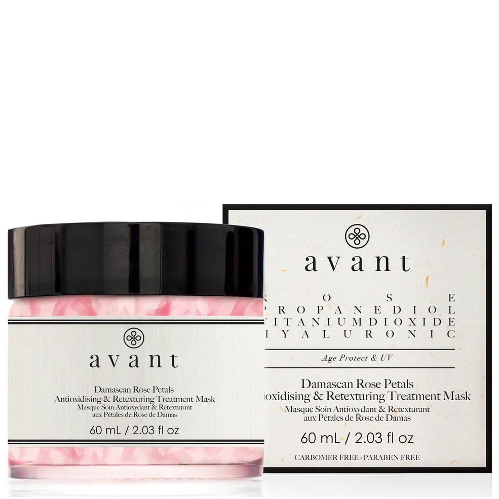 Avant Skincare Damascan Rose Petals Antioxidising and Retexturing Treatment Mask 60ml Afbeelding 1
