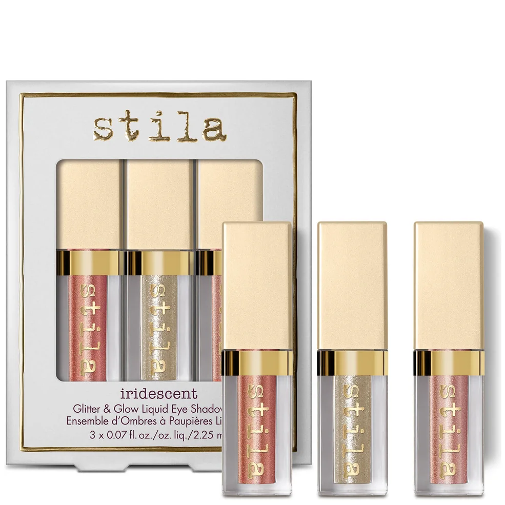Stila Iridescent Glitter & Glow Duo Chrome Liquid Eyeshadow Set Afbeelding 1