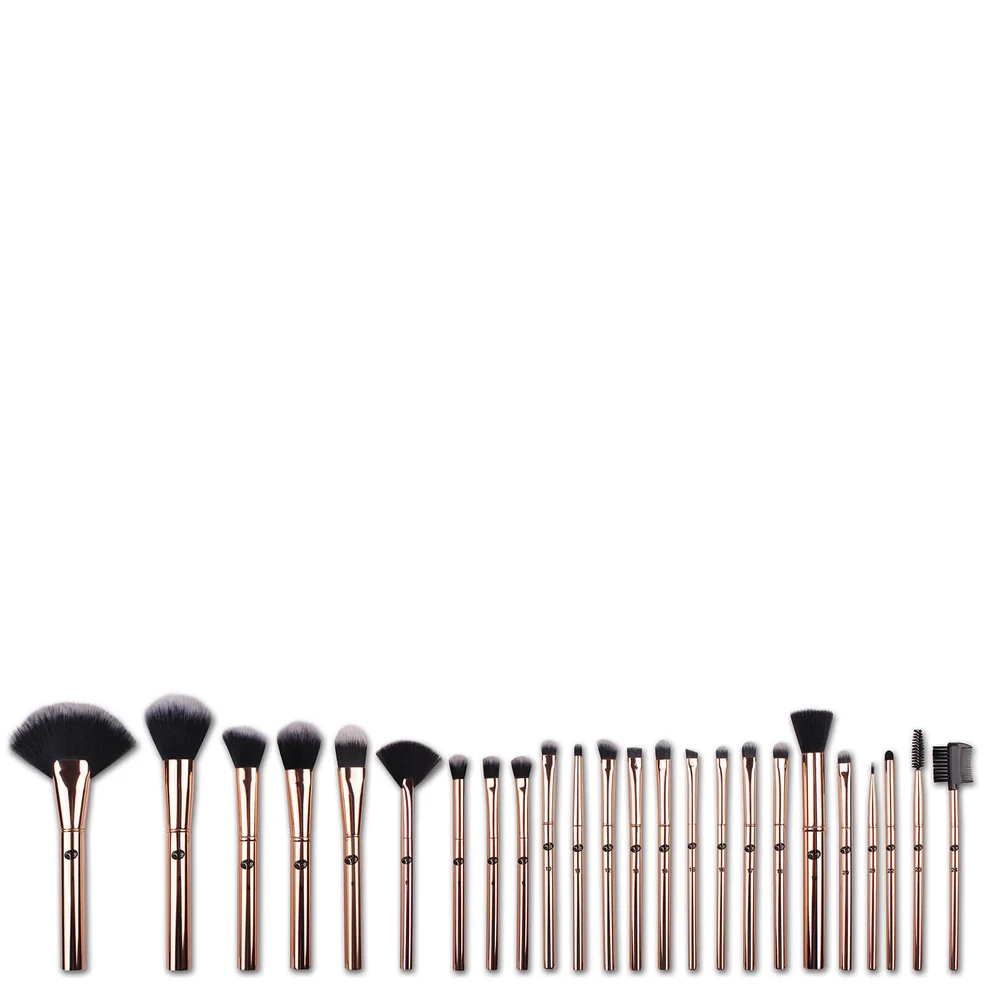 Rio Lush Rose Gold 24 Piece Makeup Brush Collection Afbeelding 1