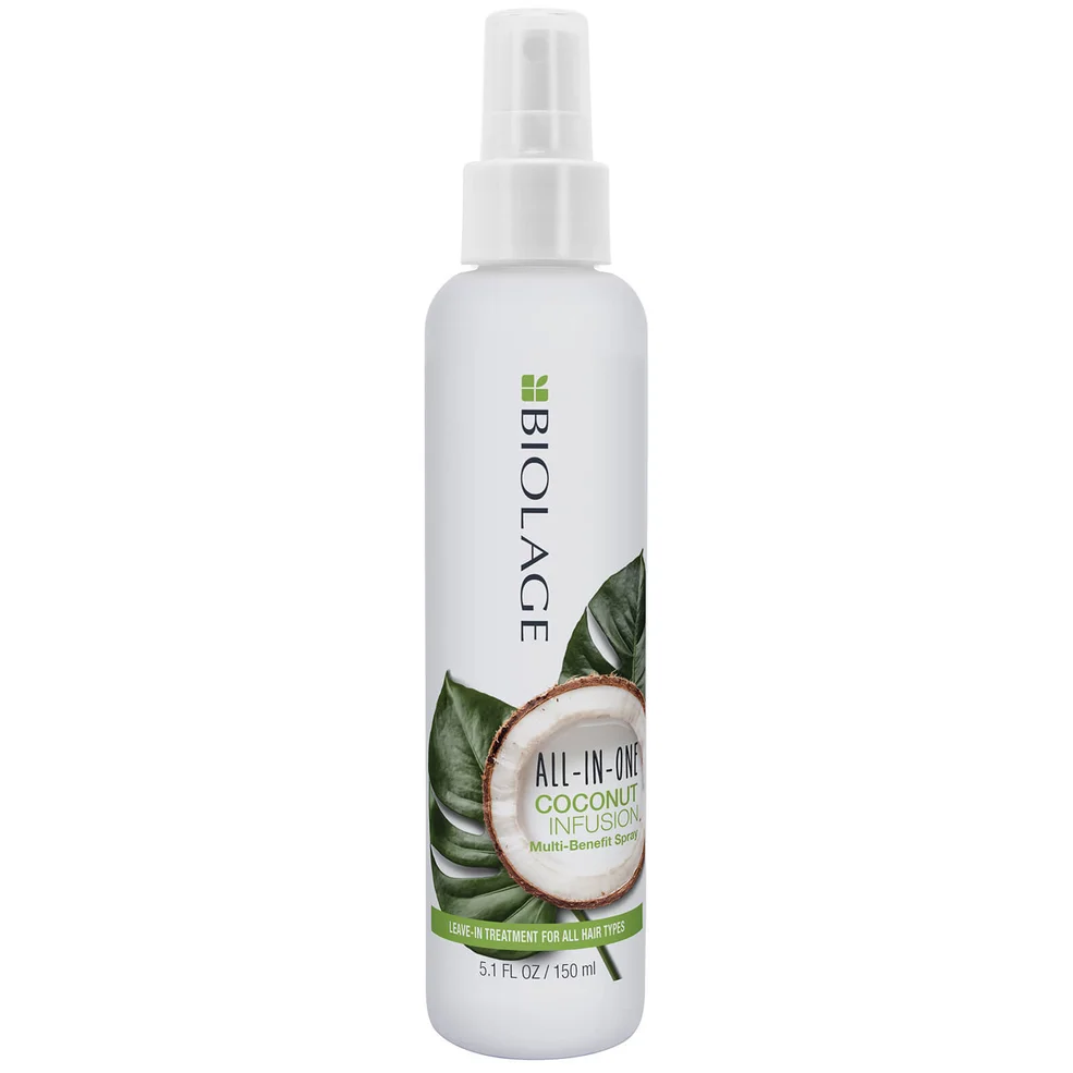 Biolage Alles-in-één Kokosinfusie Meervoudige Voordelen Leave-In Spray voor Alle Haartypes 150 ml Afbeelding 1
