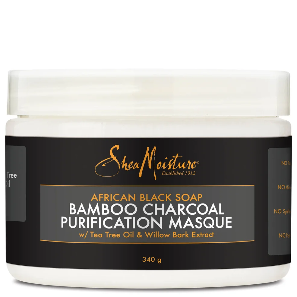 Shea Moisture African Black Soap Bamboo Charcoal Masque 354ml - Exclusive Afbeelding 1