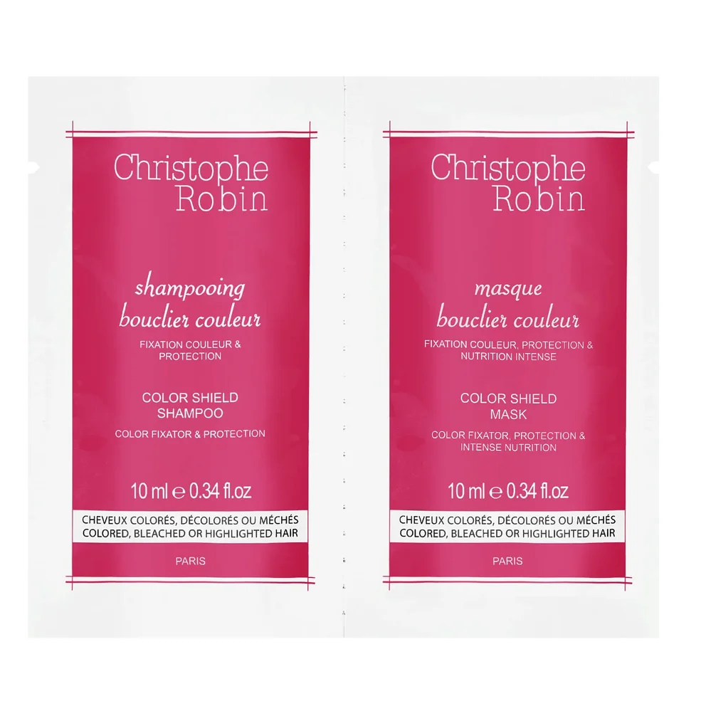 Christophe Robin Shampoo + Mask Duo Sachet Samples 10ml + 10ml Afbeelding 1