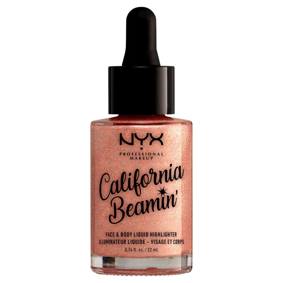 NYX Professional Makeup California Beaming Face and Body Liquid Highlighter 22ml (Various Shades) Afbeelding 1