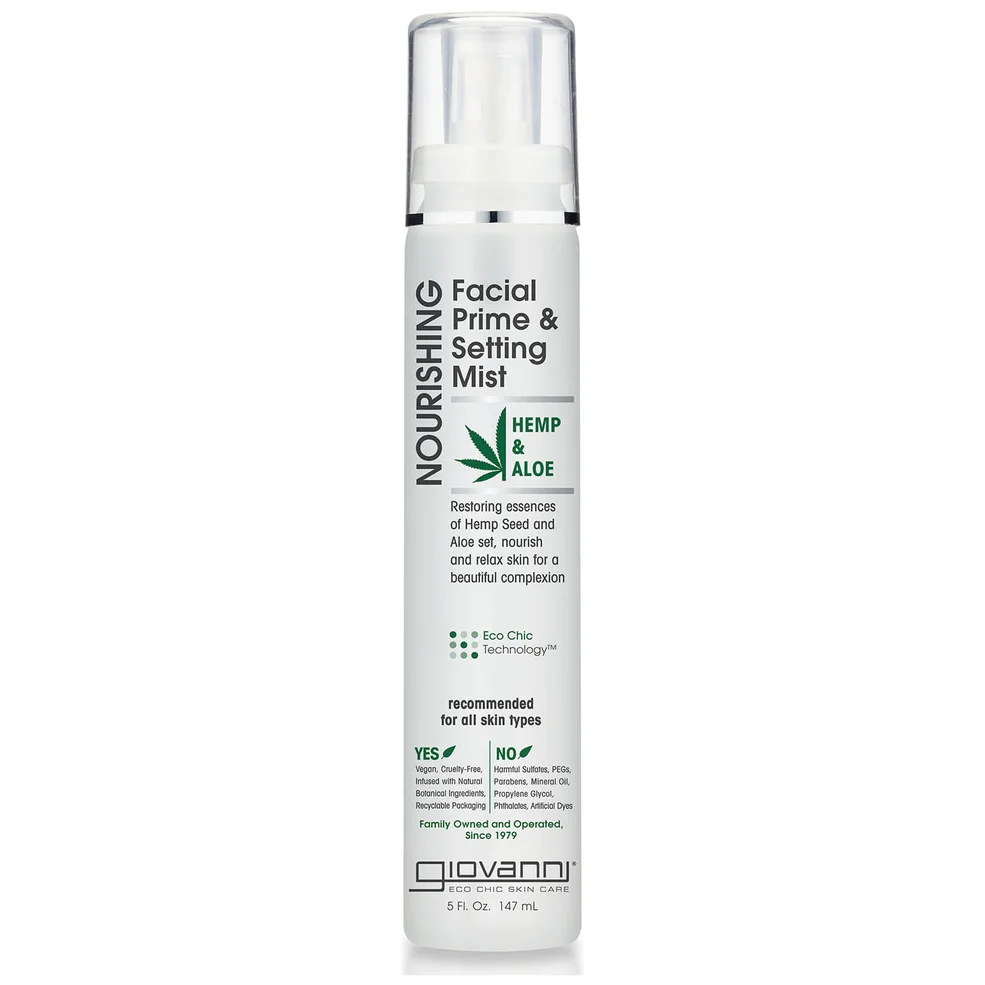 Giovanni Hemp Nourishing Facial Prime and Setting Mist 147ml Afbeelding 1