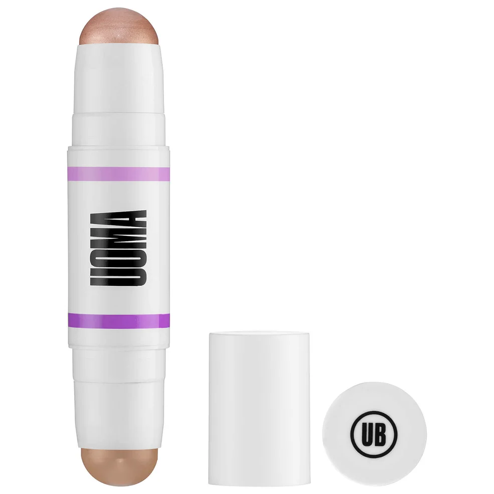 UOMA Beauty Double Take Highlight and Contour Stick 5ml (Various Shades) Afbeelding 1