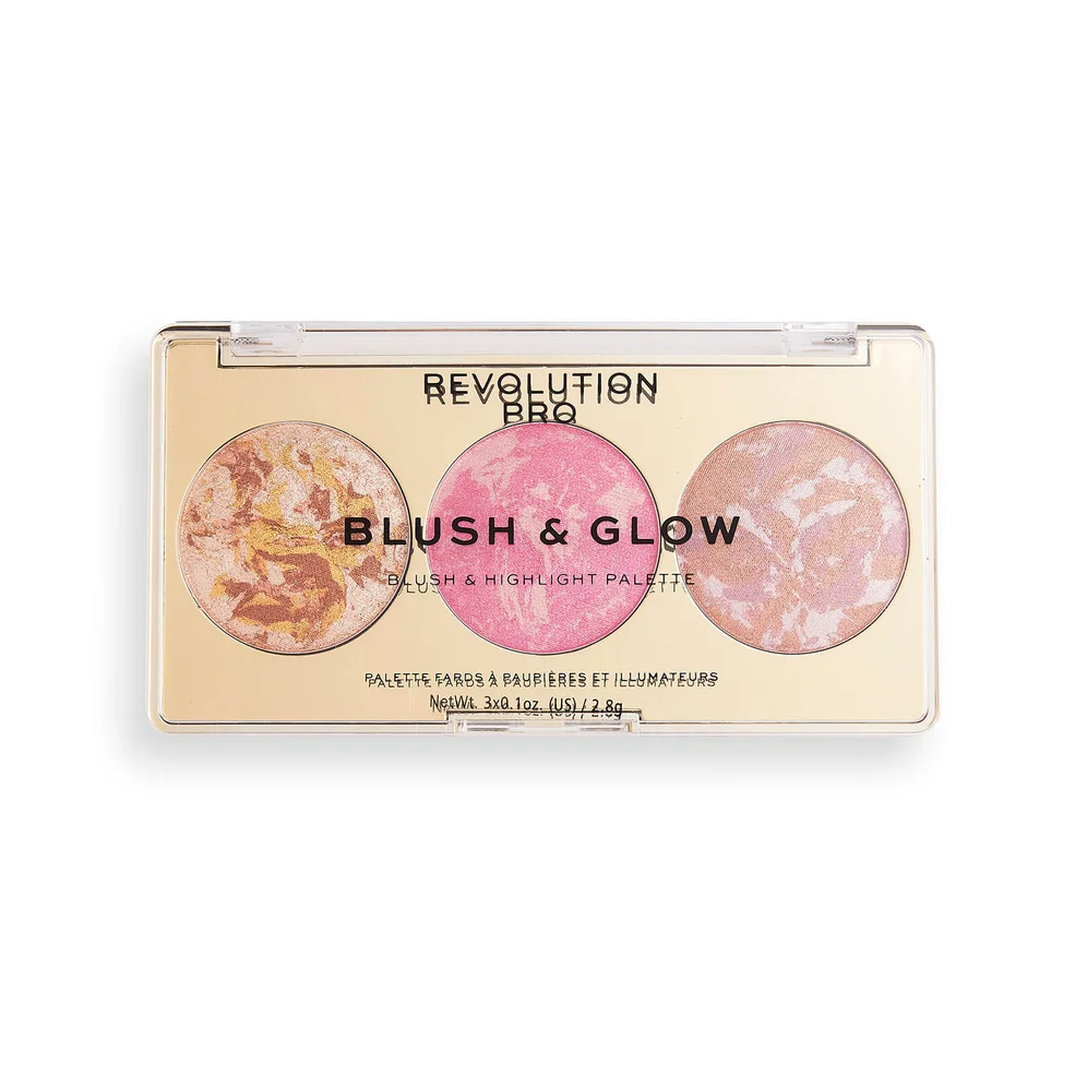 Revolution Pro Blush & Glow Palette - Rose Glow 2.8g Afbeelding 1