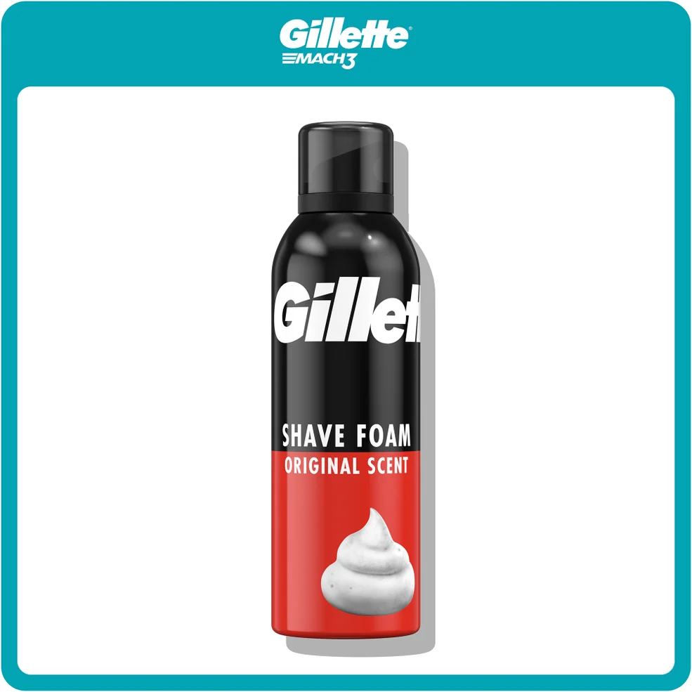 Gillette Shave Foam Regular 200ml Afbeelding 1