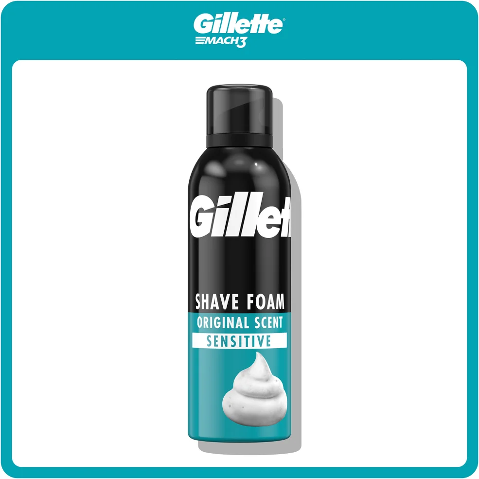 Gillette Shave Foam Sensitive 200ml Afbeelding 1