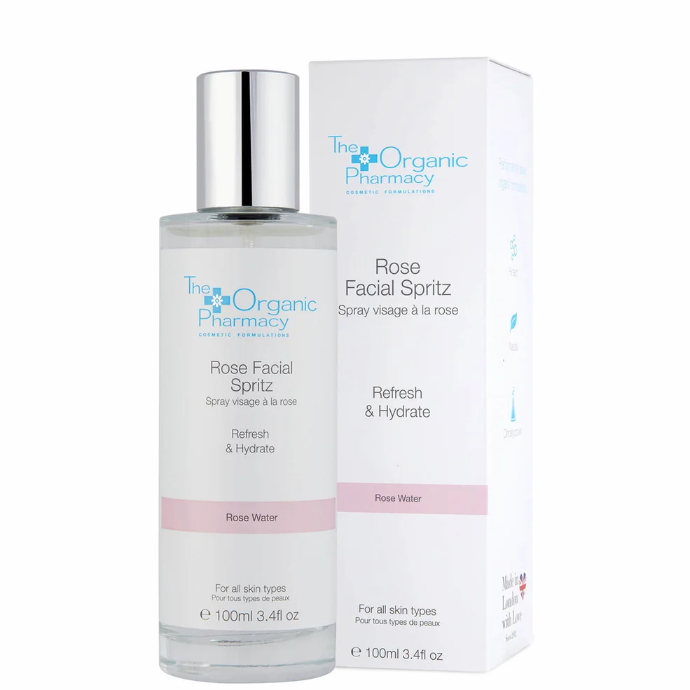 The Organic Pharmacy Rose Facial Spritz Toner 100ml Afbeelding 1
