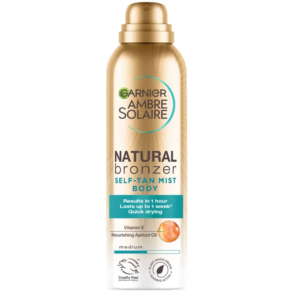 Garnier Ambre Solaire Natural Bronzer Sneldrogende Zelfbruiningsspray voor Lichaam Medium 150 ml Afbeelding 1