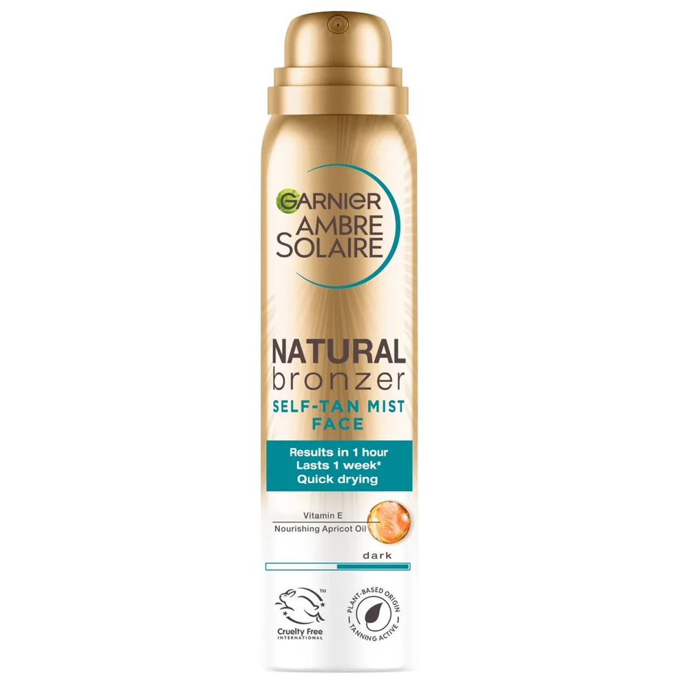 Ambre Solaire Natural Bronzer Sneldrogende Zelfbruiningsspray voor Gezicht 75 ml Afbeelding 1