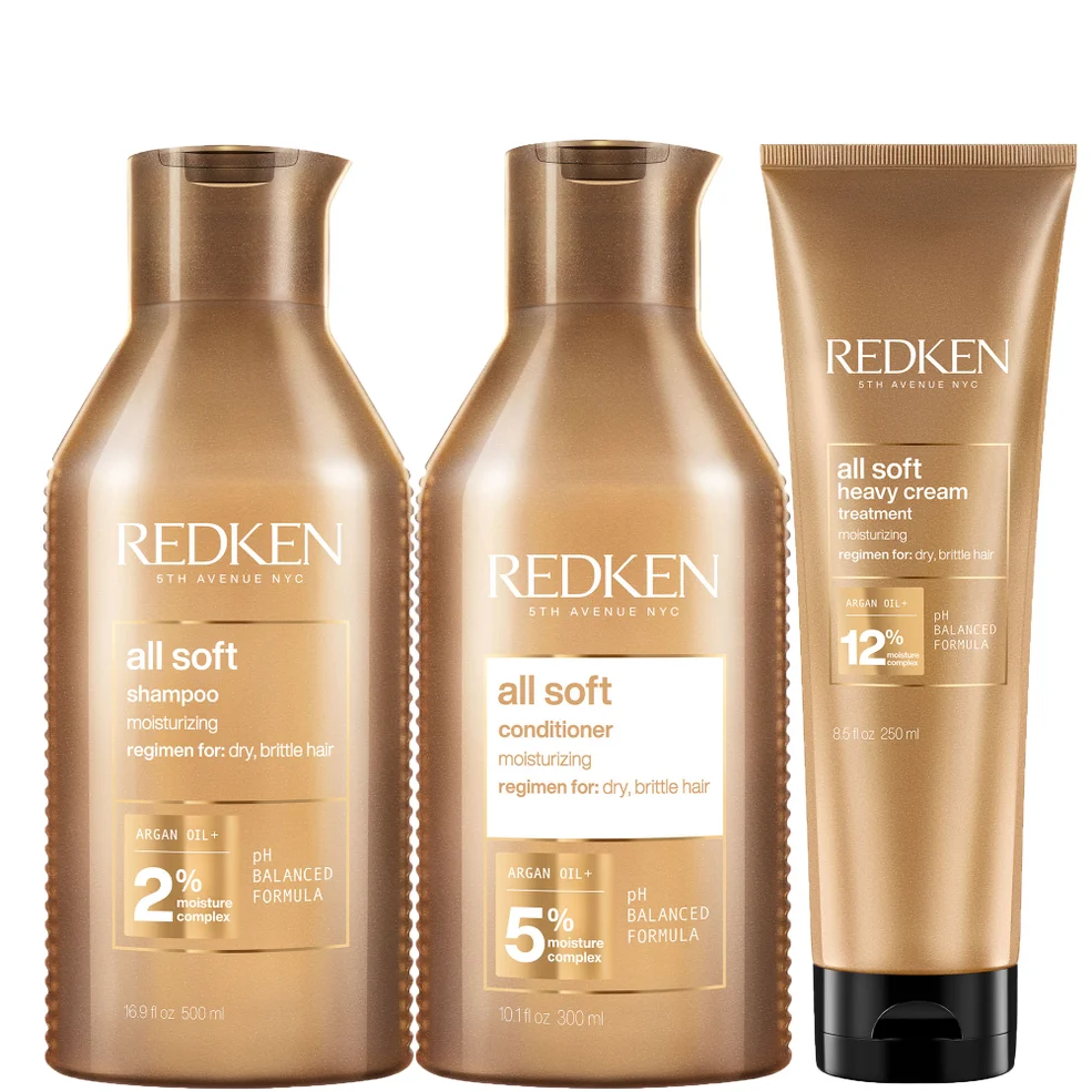 Redken All Soft Thick Hair Care Pack (3 Products) Afbeelding 1