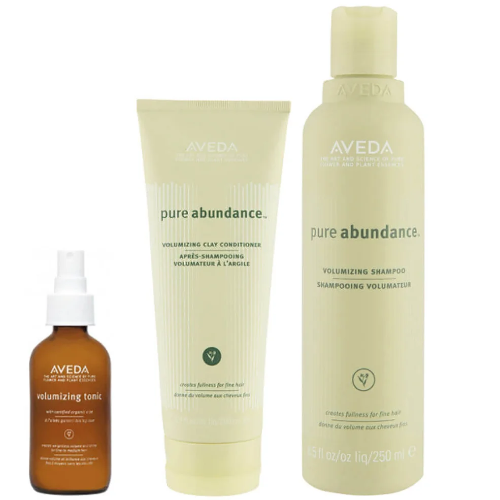 Aveda Pure Abundance Volumising Trio- Shampoo, Conditioner & Purescription Volumising Tonic Afbeelding 1