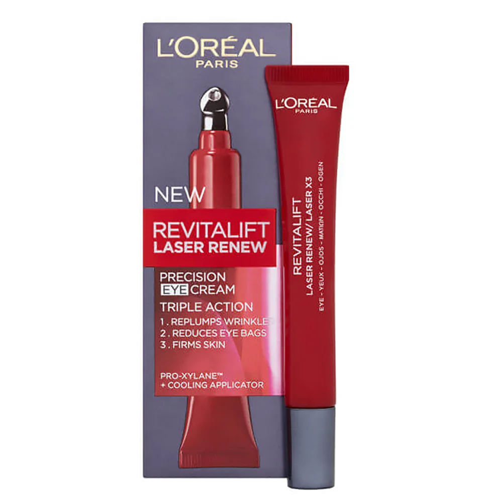 L'Oréal Paris Dermo Expertise Revitalift Laser Renew Precision Oogcrème - Drievoudige Werking (15 ml) Afbeelding 1