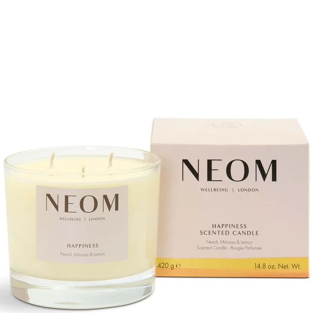 NEOM Happiness Geurkaars met Drie Lonten