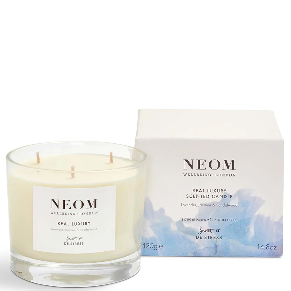 NEOM Real Luxury De-Stress Geurkaars met Drie Lonten Afbeelding 1