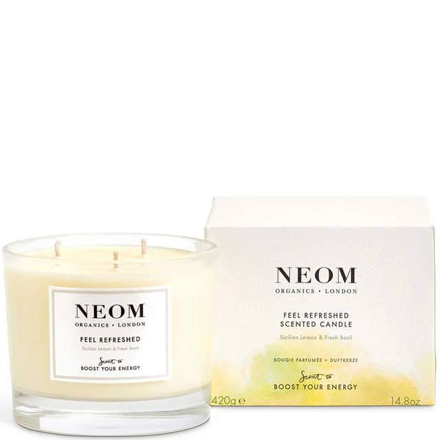 NEOM Feel Refreshed Geurkaars met Drie Lonten