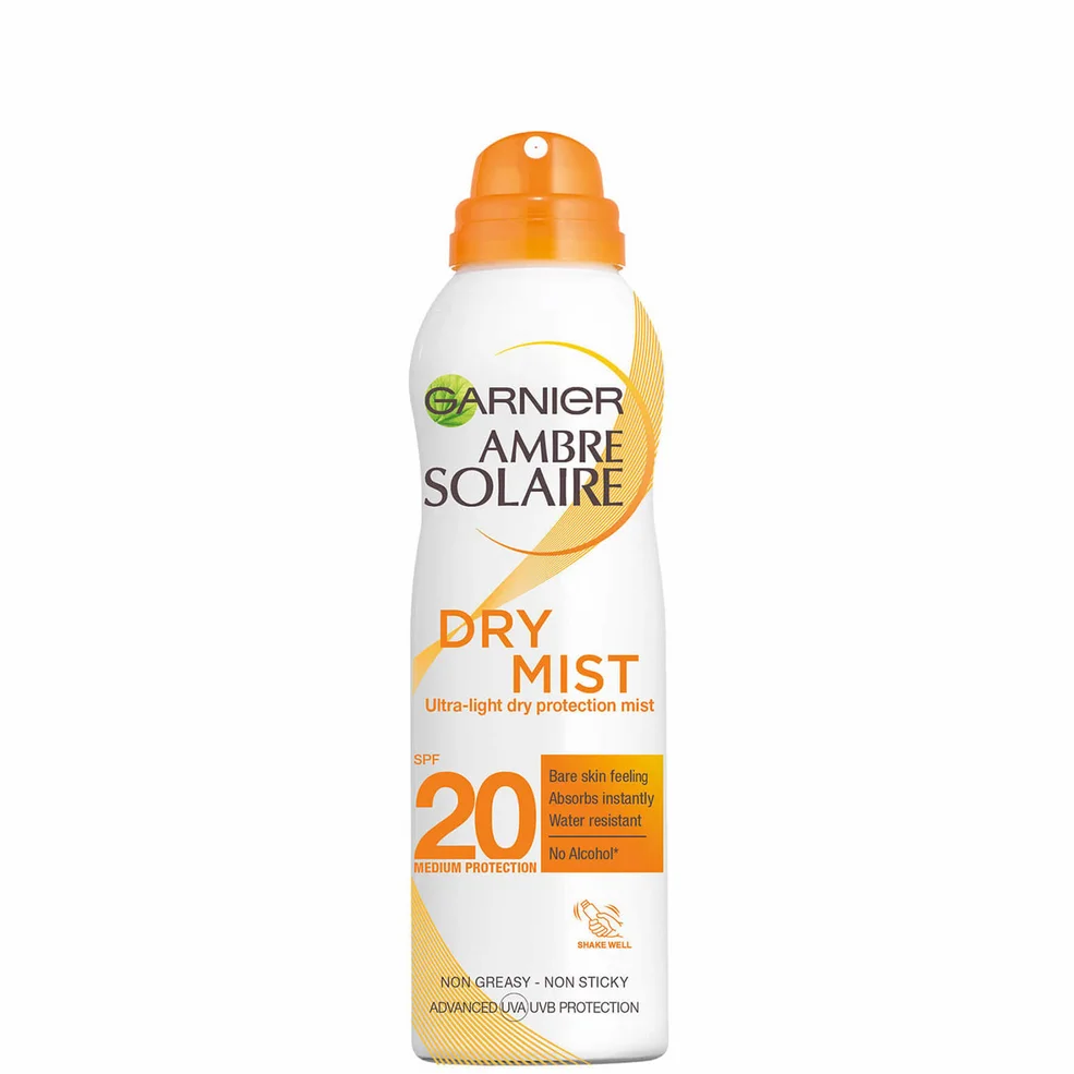 Ambre Solaire Dry Mist Fast Absorbing Sun Cream Spray SPF20 200ml Afbeelding 1