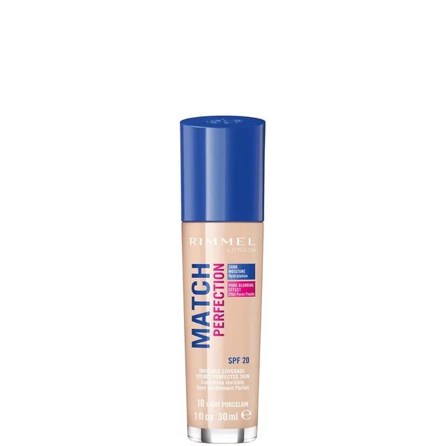 Rimmel London SPF 20 Match Perfection Foundation 30 ml (Verschillende Tinten)