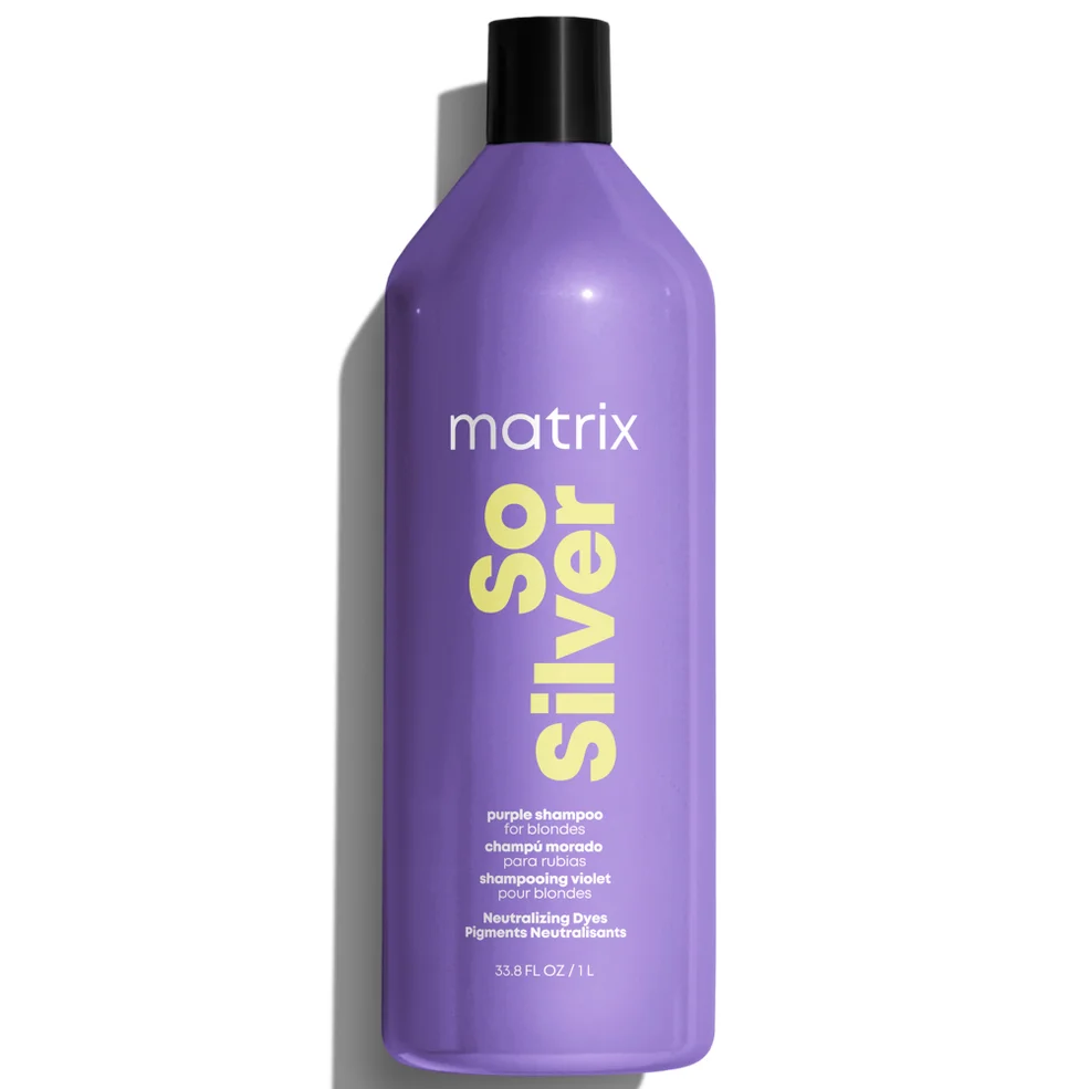 Matrix Total Results So Silver Purple Shampoo for Toning Blondes, Greys and Silvers 1000ml Afbeelding 1