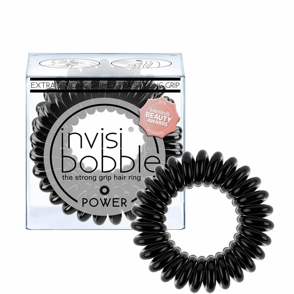 invisibobble Power Hair Tie (3 Pack) - True Black Afbeelding 1