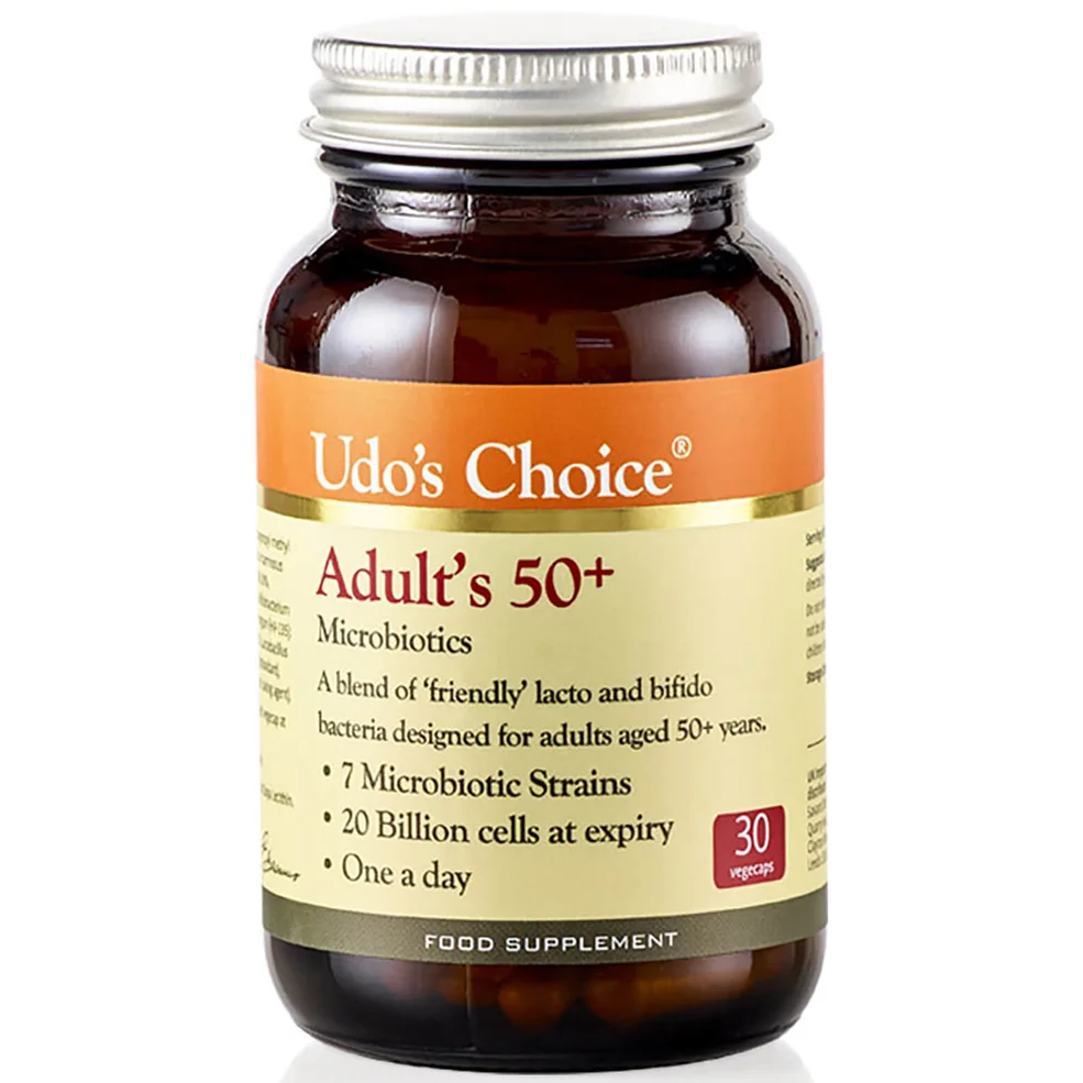 Udo's Choice Adult 50+ Blend Microbiotics - 30 Vegecaps Afbeelding 1