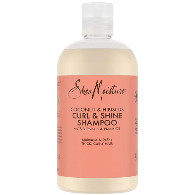 Shea Moisture Kokosnoot en Hibiscus Curl en Shine Shampoo 379ml